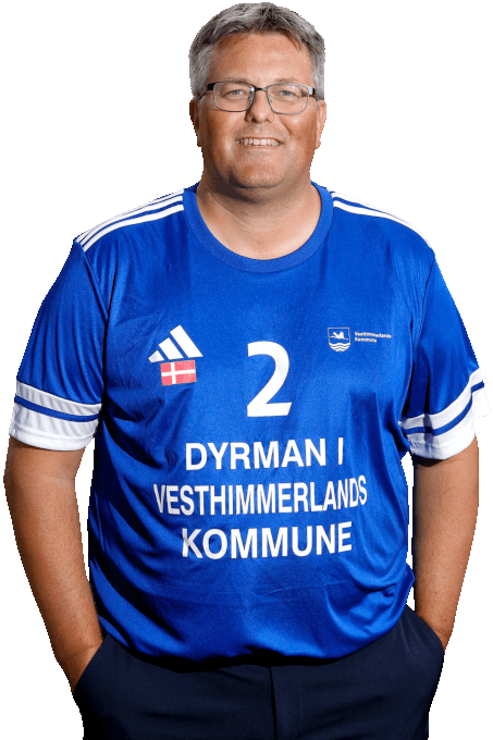 Jakob Dyrman med Dyrman i Vesthimmerlands Kommune T-shirt